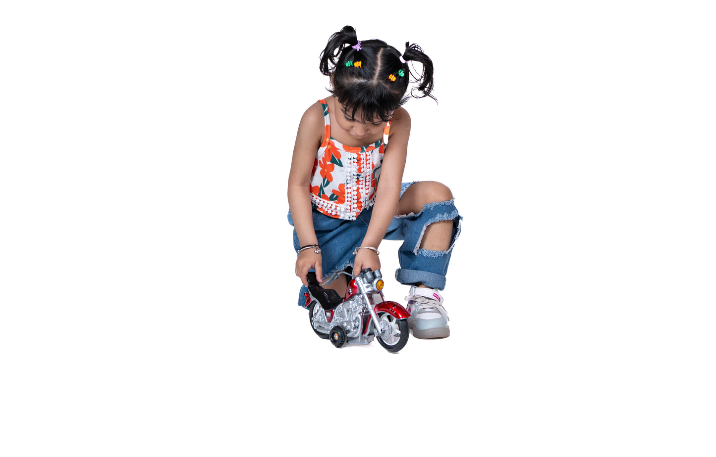 Toybharat Model Bike |Multicolour |Friction Power Toys| Birthday Gift for Boy and Girl Baby