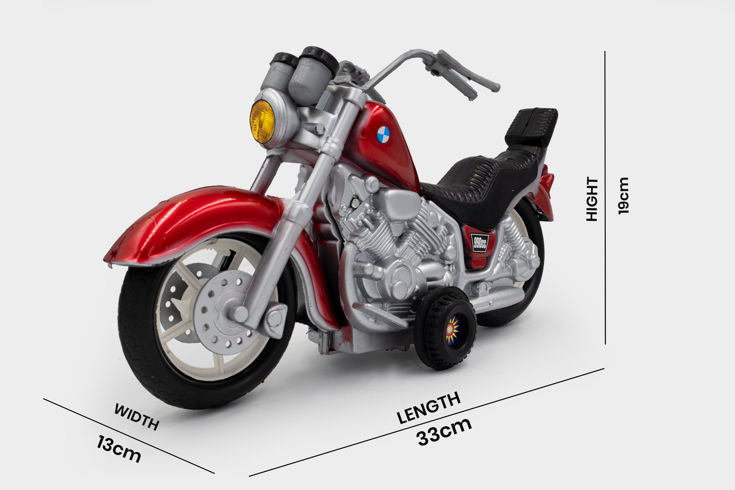 Toybharat Model Bike |Multicolour |Friction Power Toys| Birthday Gift for Boy and Girl Baby