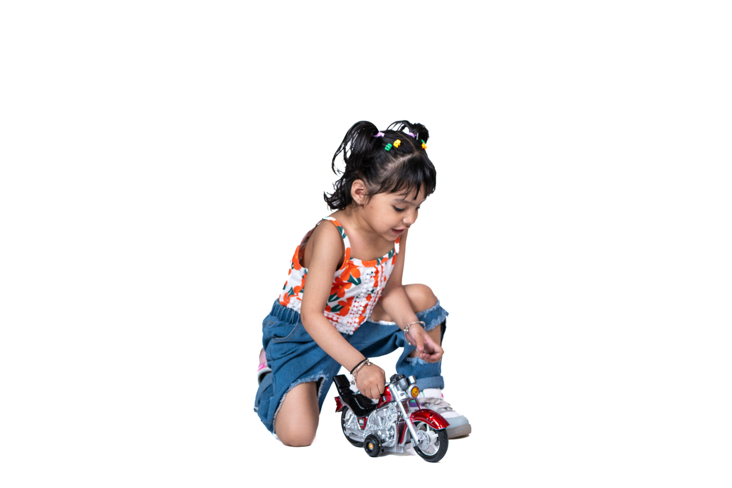 Toybharat Model Bike |Multicolour |Friction Power Toys| Birthday Gift for Boy and Girl Baby