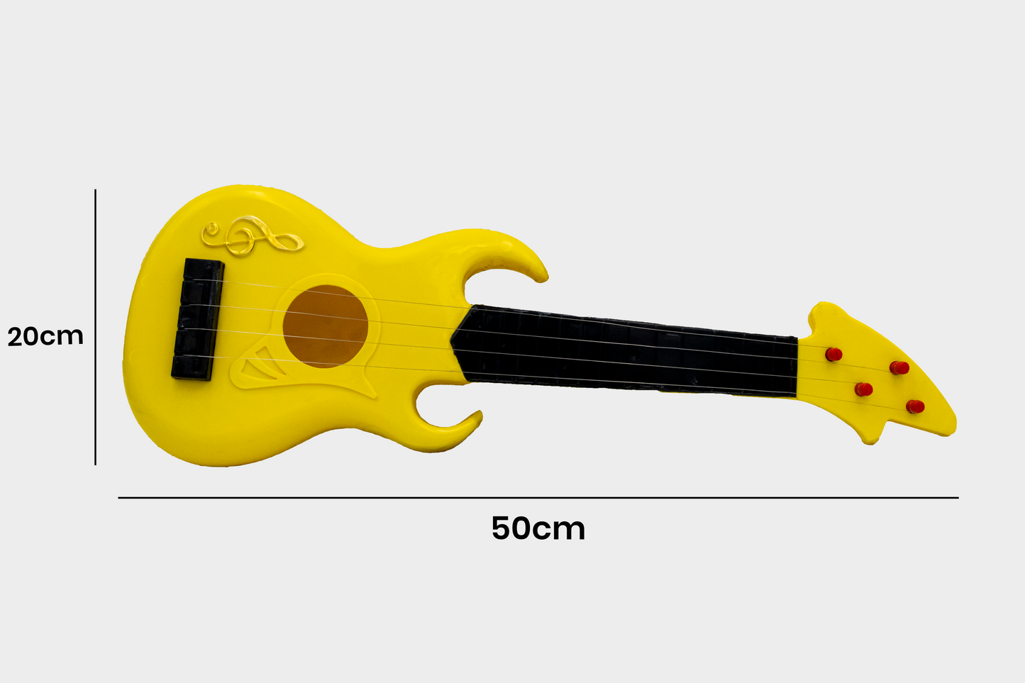 ToyBharat Rocking Guitar is a vibrant multicolour musical toy made in India, perfect for kids aged 1-6 years. This interactive toy promotes music learning and indoor-outdoor play with safe, non-toxic material.
