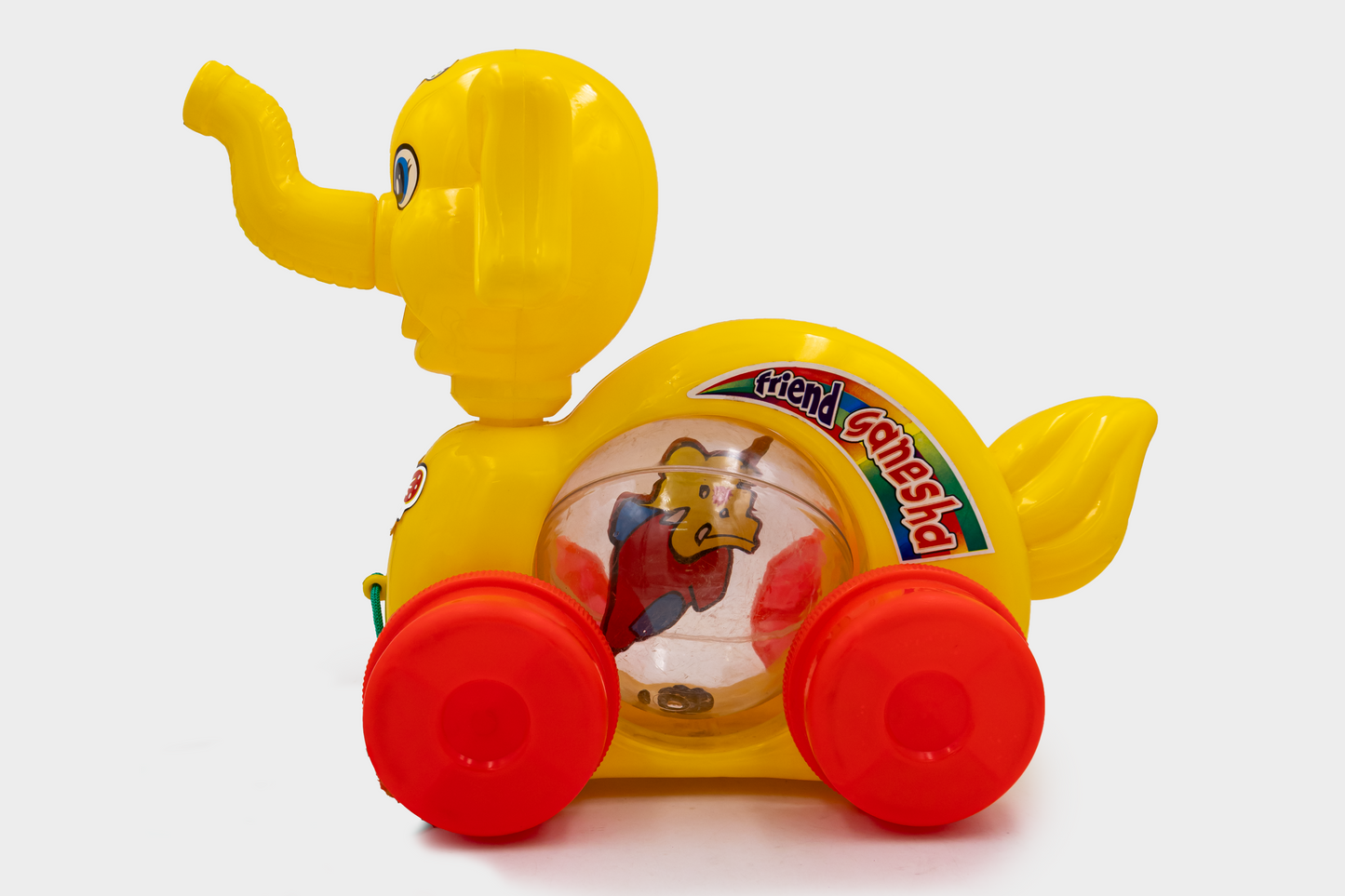 ToyBharat Elephant Ganesha is a multicolour pull-along travel toy that delights kids with its cute design and smooth movement. Perfect for fun on the go.