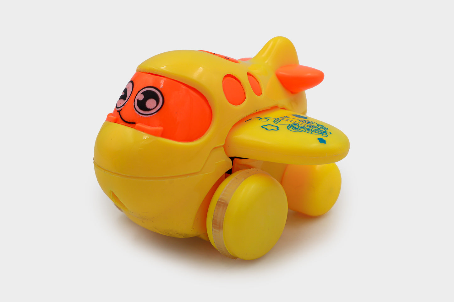 ToyBharat  Cute Cartoon Plane 1 Pcs. |Multicolour | Travel Toys | Birthday Gift for Boy and Girl Baby |Intractive Toys
