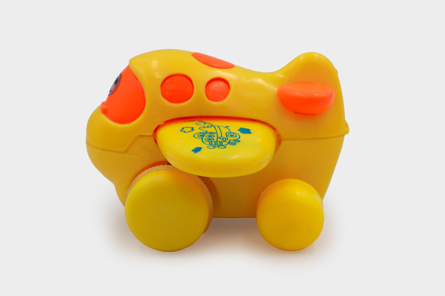 ToyBharat  Cute Cartoon Plane 1 Pcs. |Multicolour | Travel Toys | Birthday Gift for Boy and Girl Baby |Intractive Toys