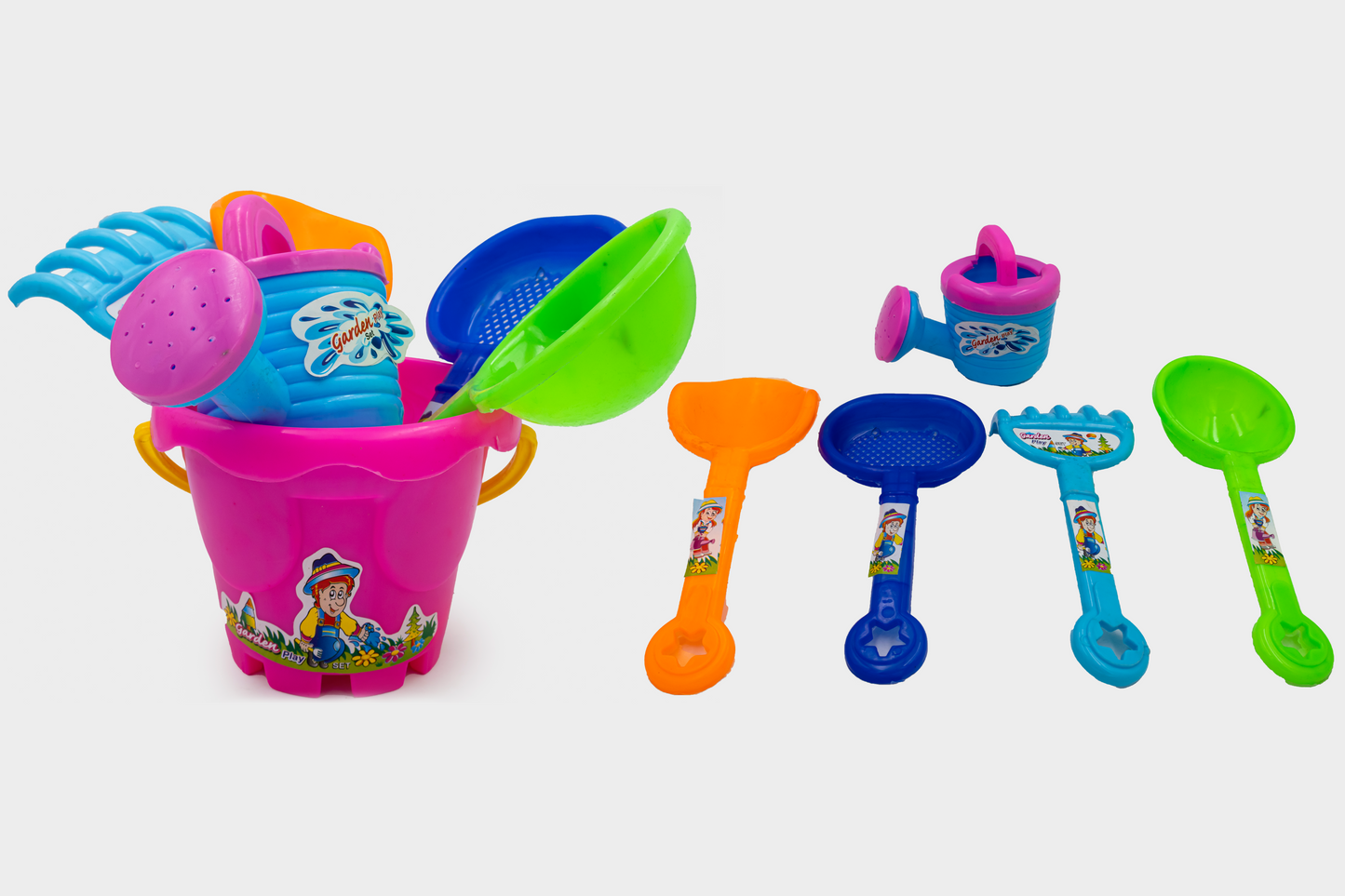 ToyBharat Garden Play Set for Kids – Fun Outdoor Activity | Safe, Lightweight & Easy to Use | Ages 1-6 | Made in India | Multicolour