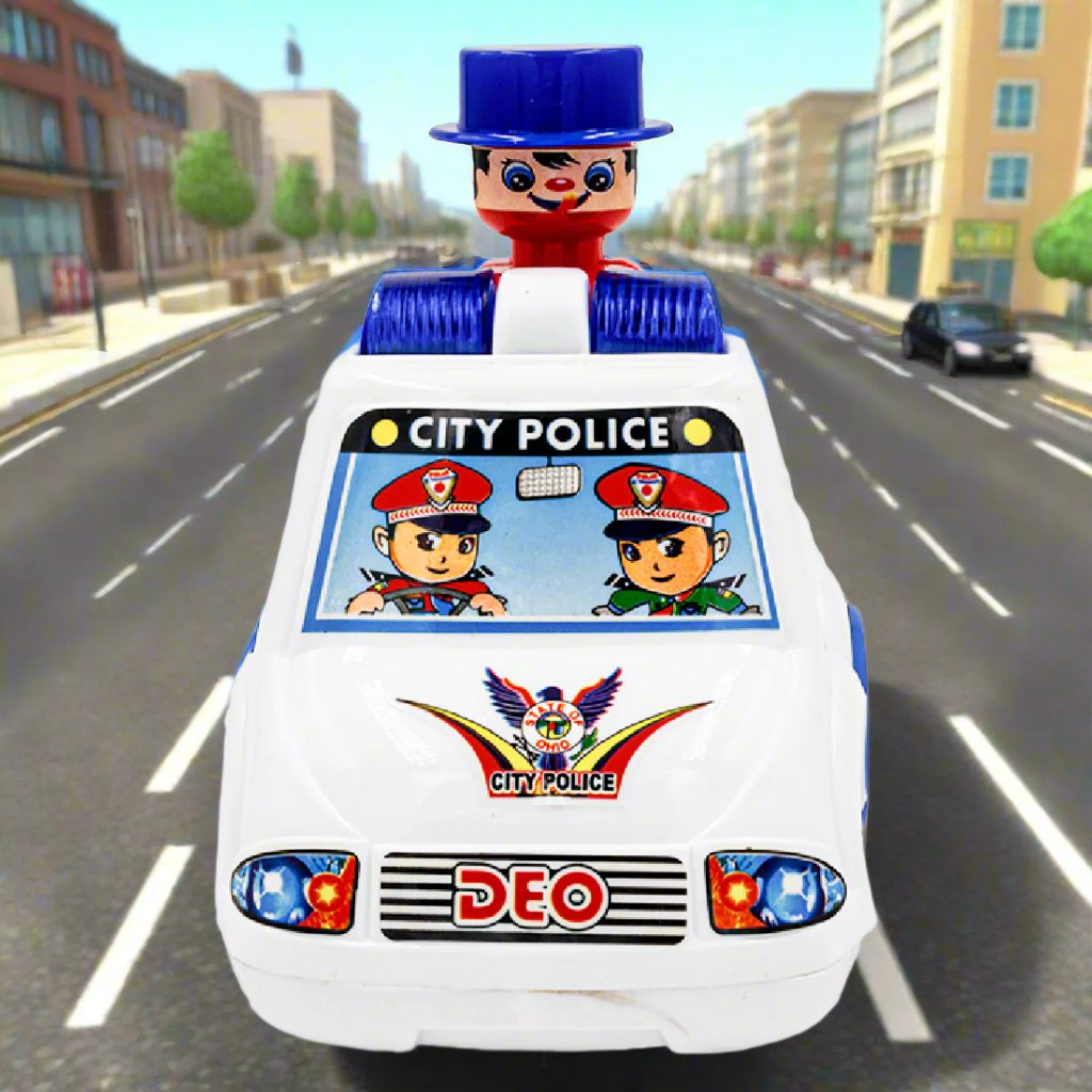 Toybharat Push N Go City Police  Car | Multicolour | Push N Go Toys | Interactive Toy | Kids Gift