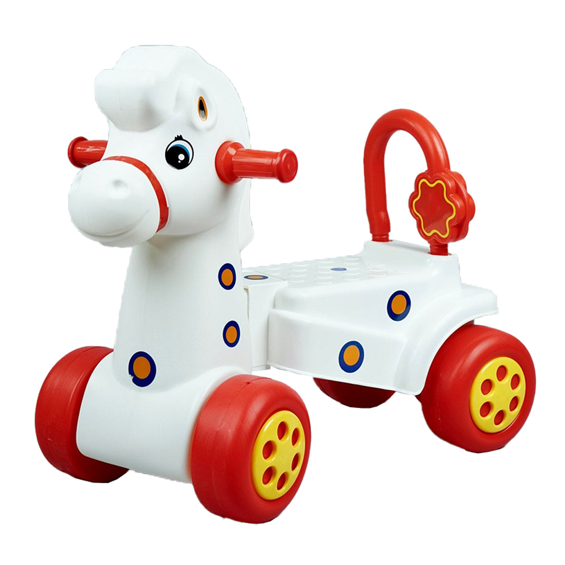 ToyBharat Pony Rider | Multicolour | Fun ride-on toy for kids | Encourages active play, balance, and adventure during travel or indoor fun