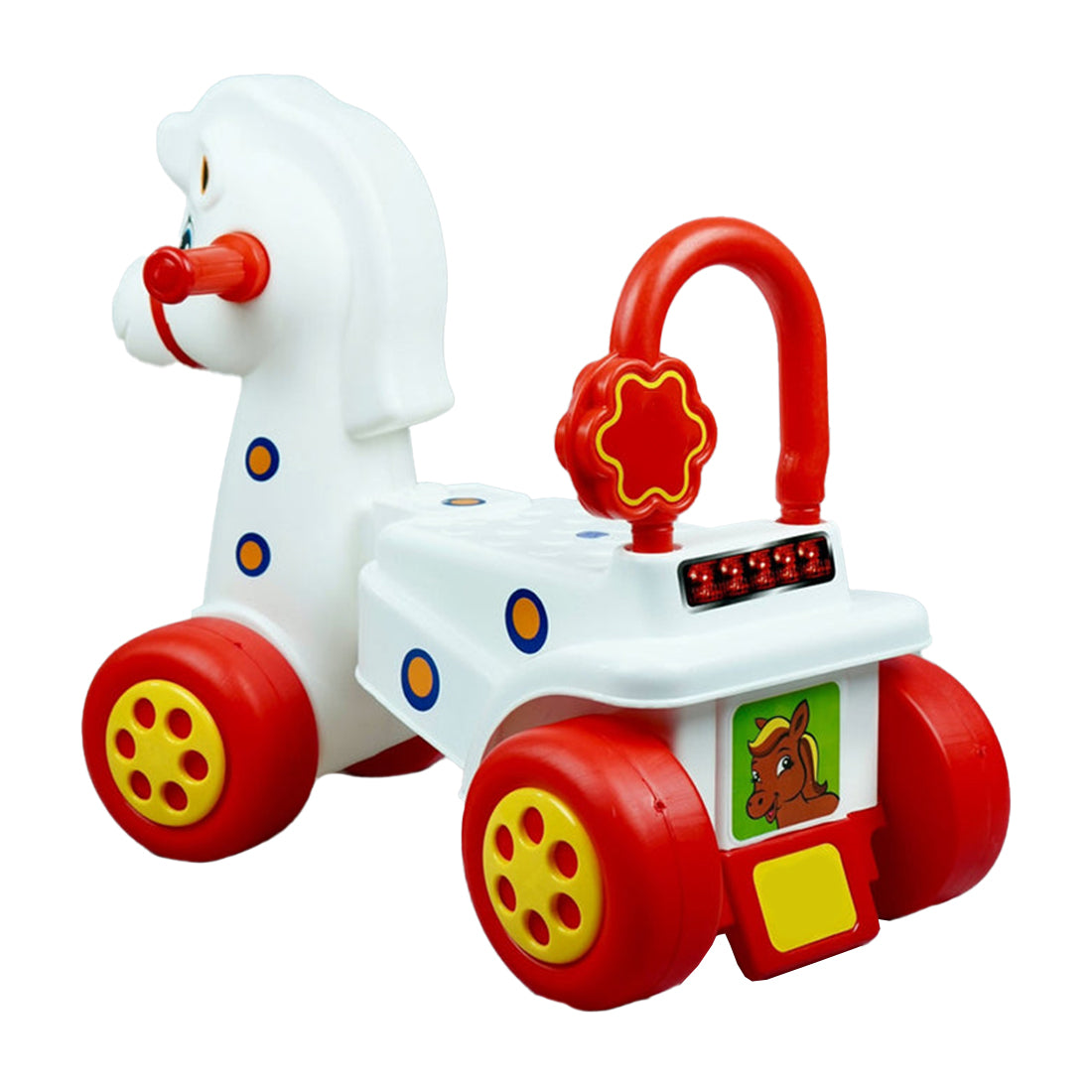 ToyBharat Pony Rider | Multicolour | Fun ride-on toy for kids | Encourages active play, balance, and adventure during travel or indoor fun
