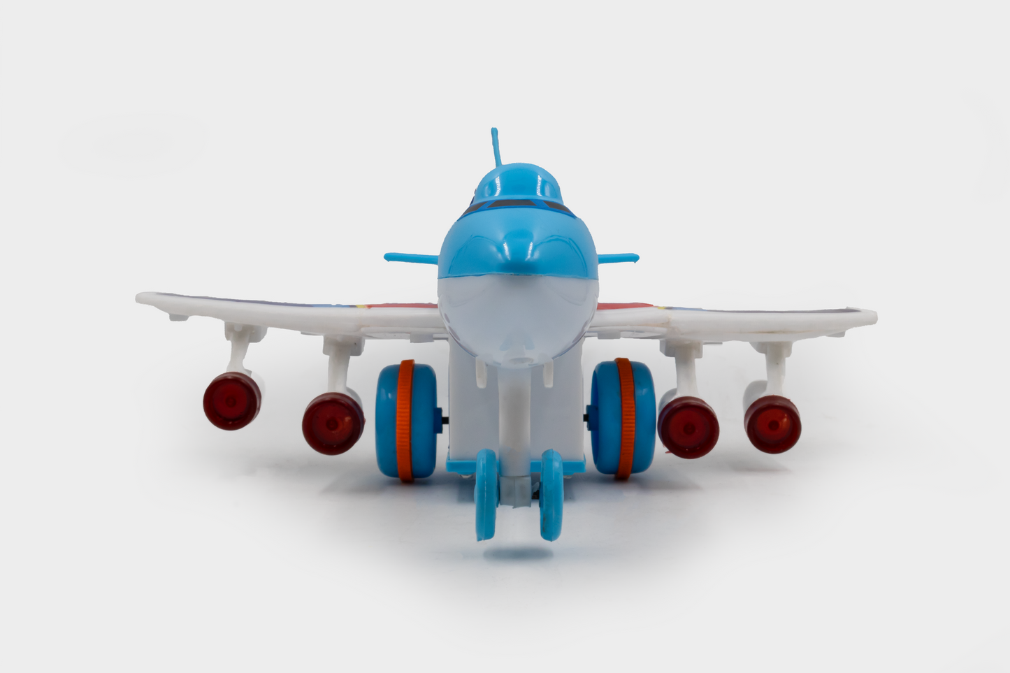 ToyBharat Air Liner Plane toy with multicolour body and friction power is a perfect baby gift. Safe, non-toxic, and durable, it offers fun indoor and outdoor play for toddlers with a realistic design.