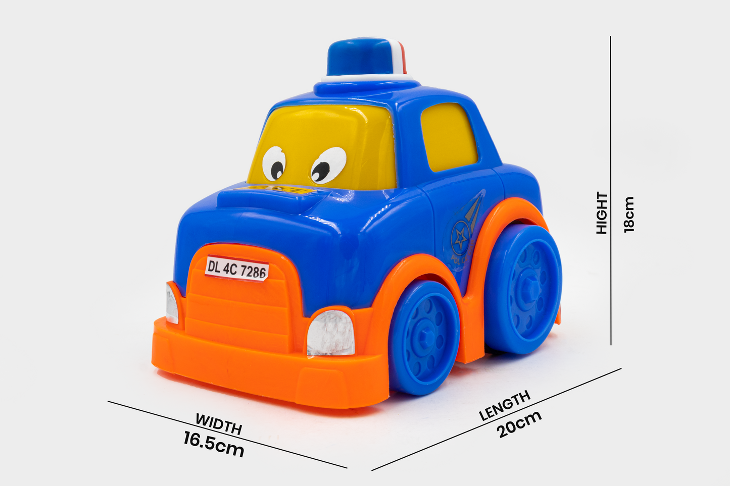 Toybharat Duffy Car |Multicolour |Friction Power Toys| Birthday Gift for Boy and Girl Baby