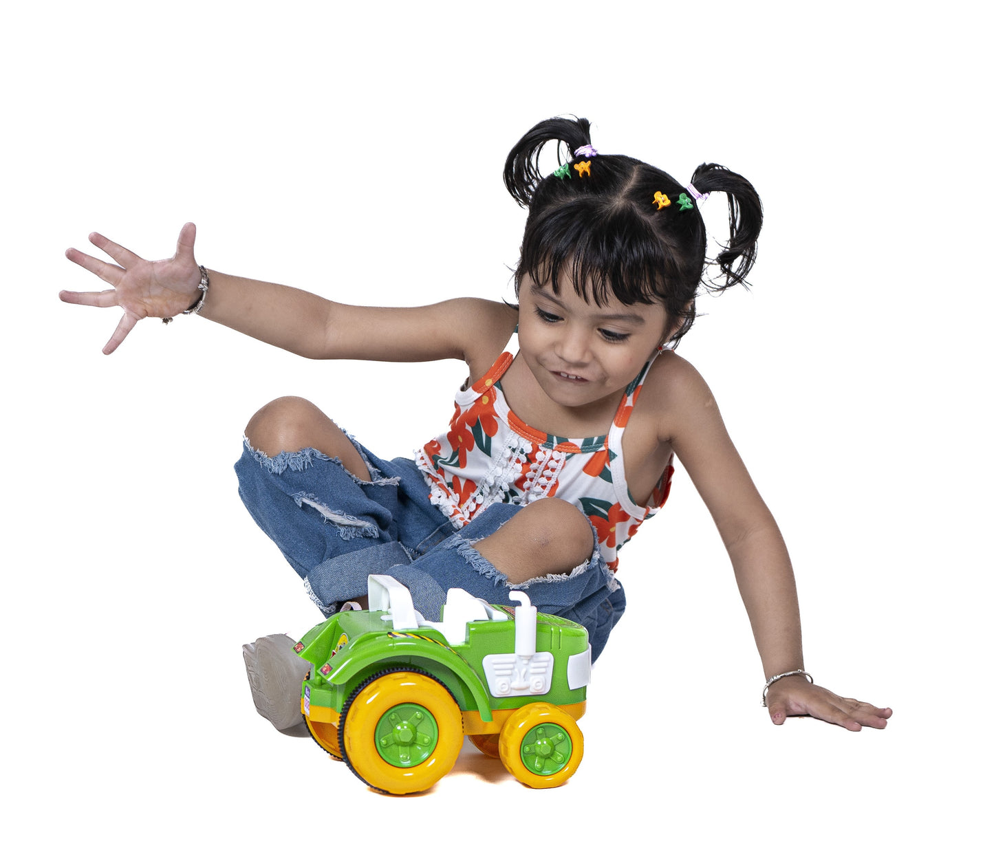 Toybharat Farm Tractor |Multicolour |Friction Power Toys| Birthday Gift for Boy and Girl Baby