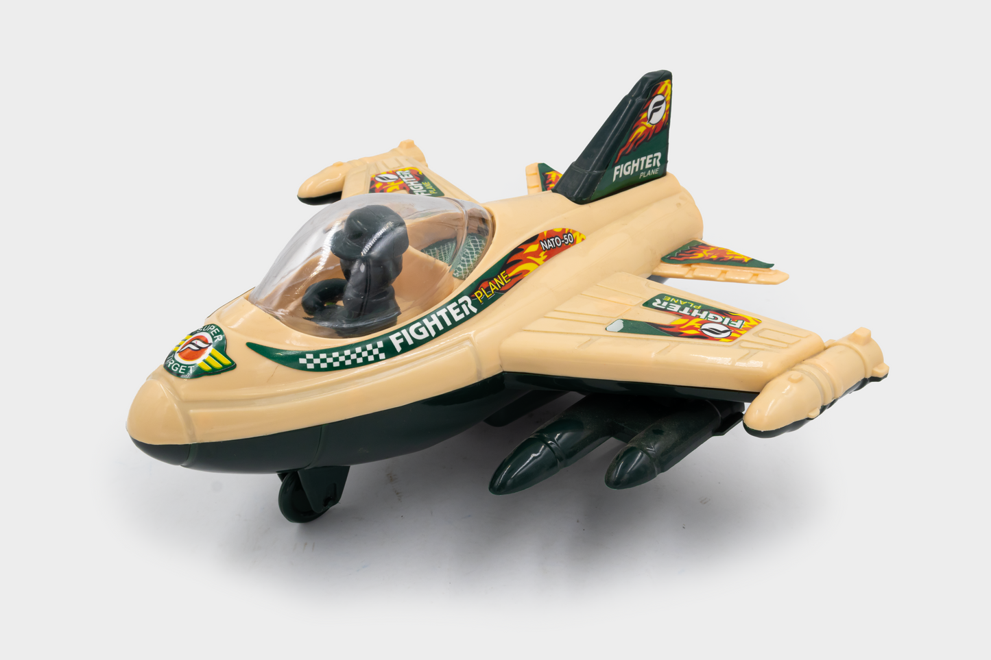 Toybharat Fighter Plane |Multicolour |Intractive Toys| Birthday Gift for Boy and Girl Baby