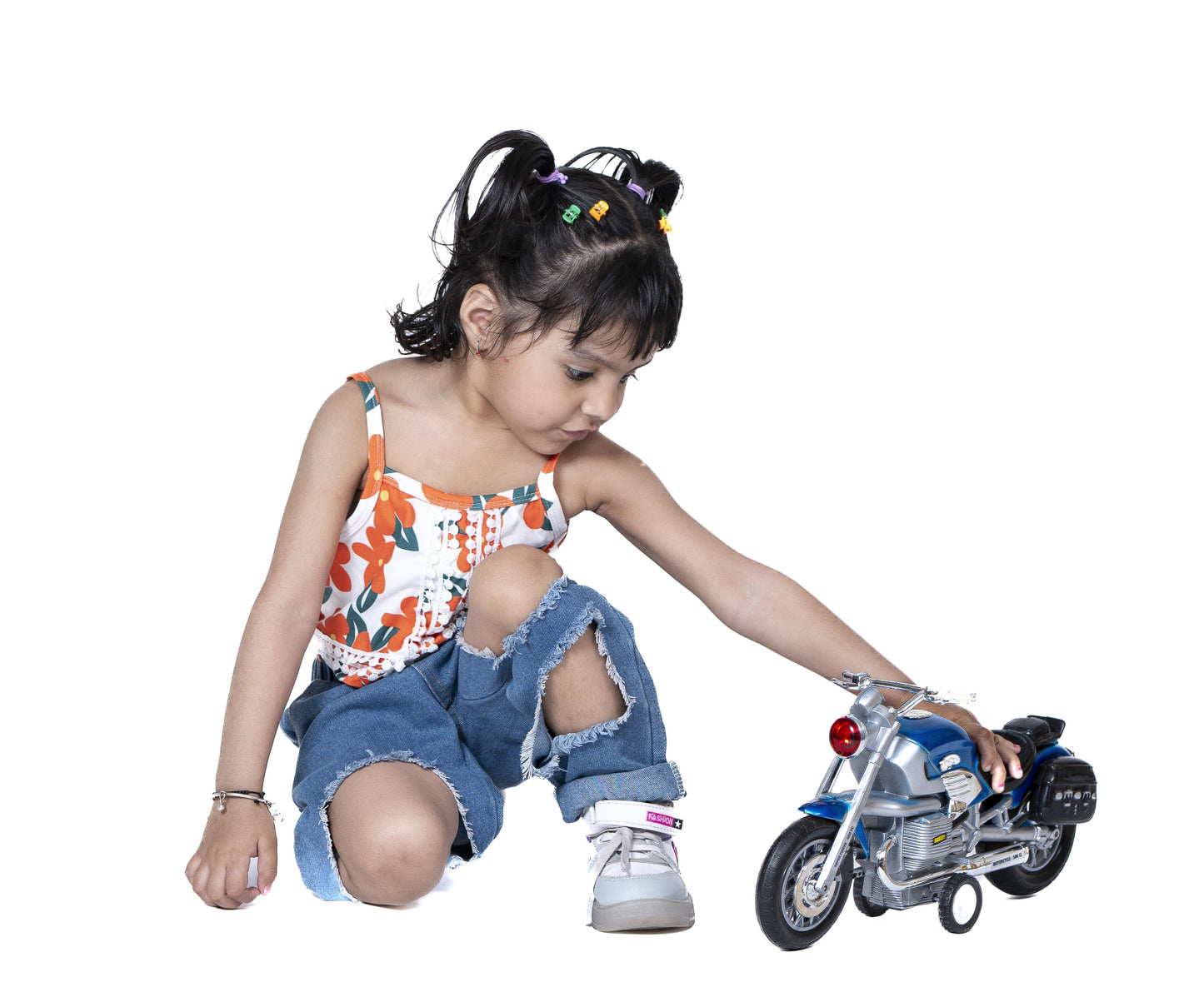 Toybharat Harley Bike |Multicolour |Friction Power Toys| Birthday Gift for Boy and Girl Baby