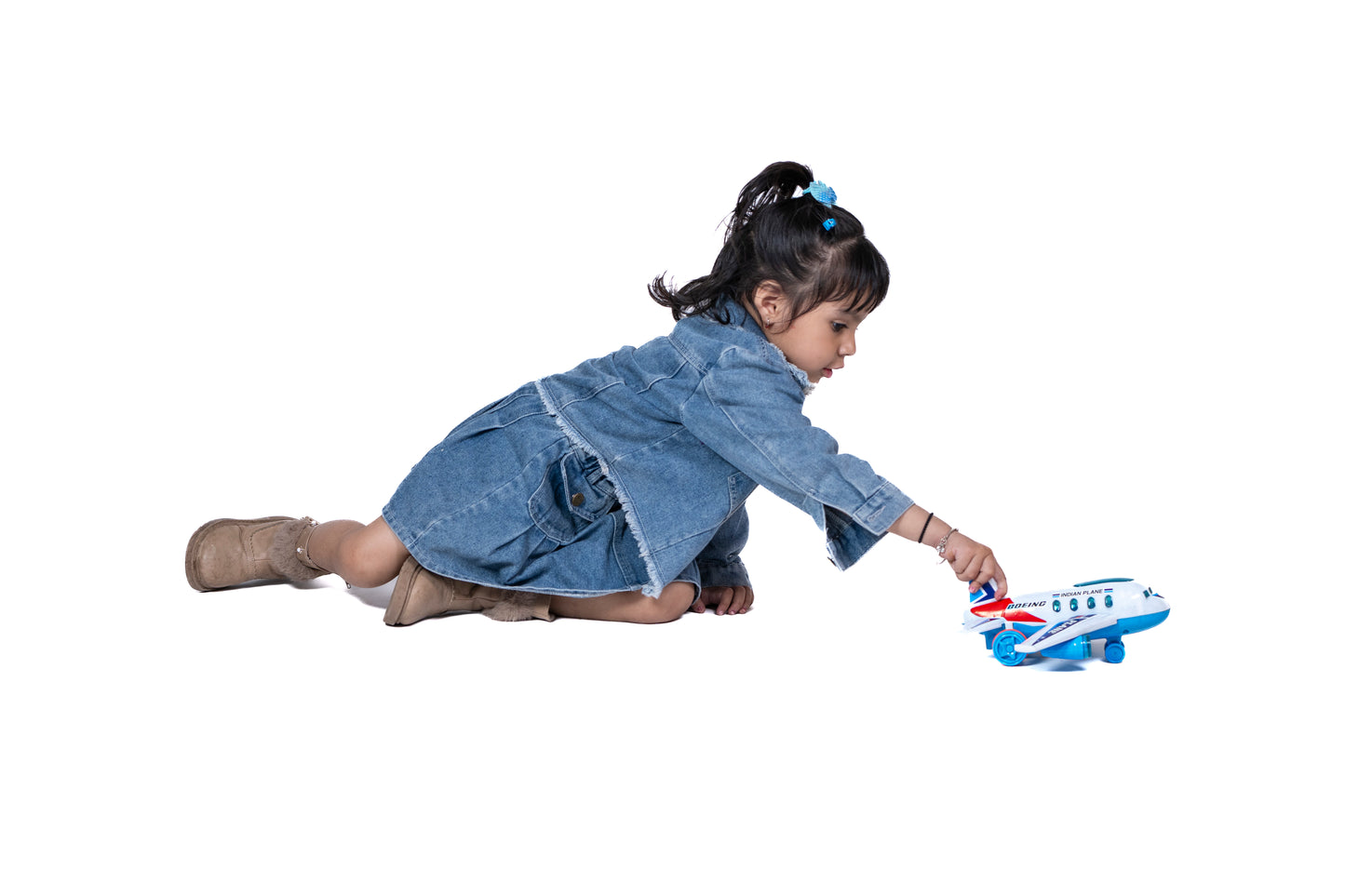Toybharat Indian Plane |Multicolour |Friction Power Toys | Birthday Gift for Boy and Girl Baby