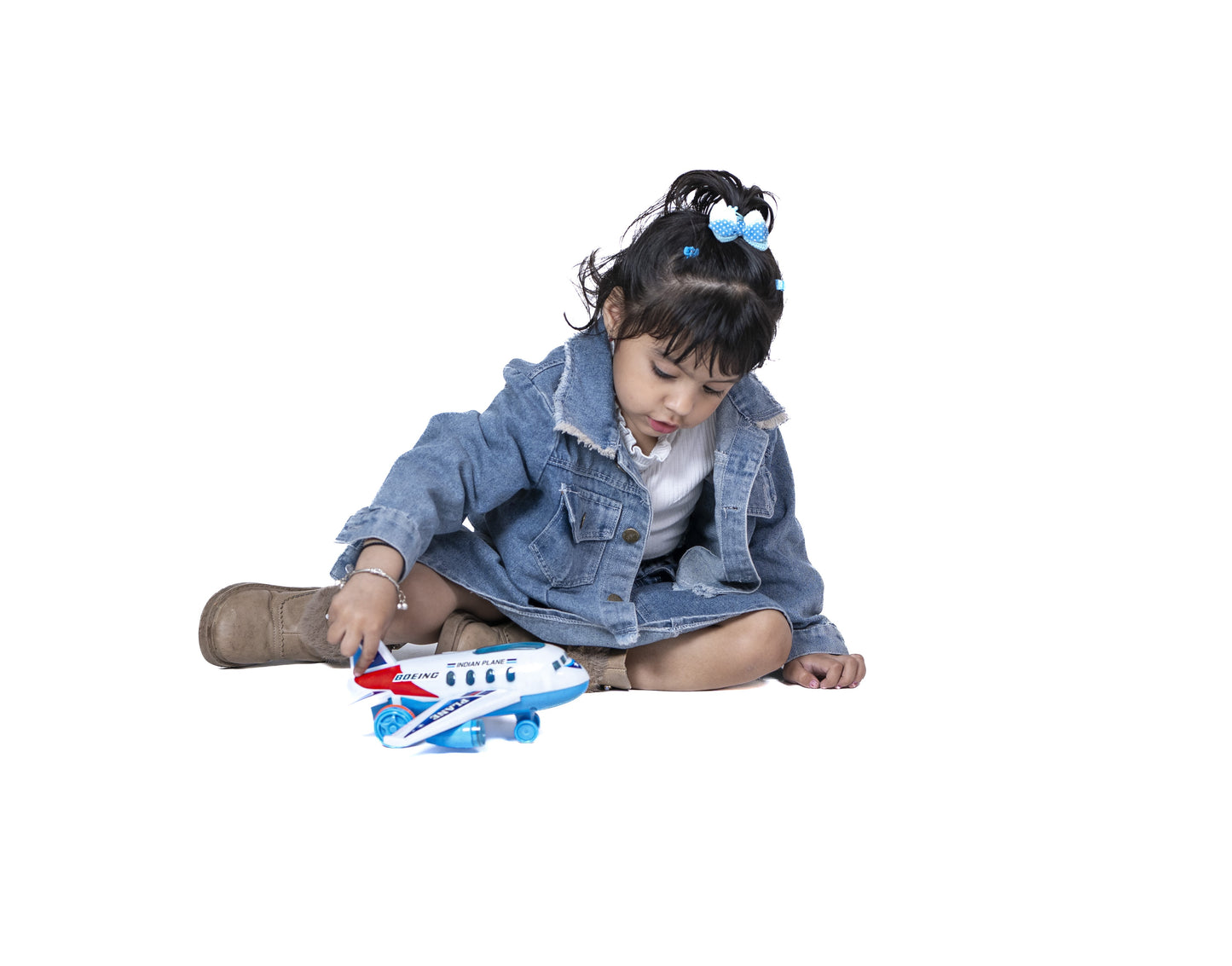 Toybharat Indian Plane |Multicolour |Friction Power Toys | Birthday Gift for Boy and Girl Baby