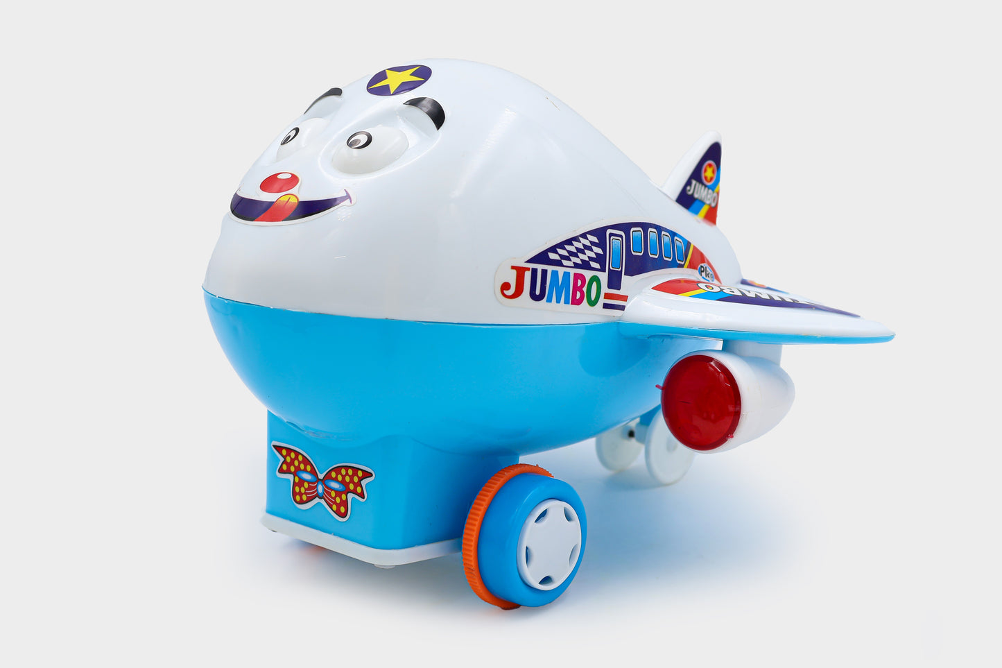 Toybharat Jumbo Plane |Multicolour |Friction Power Toys | Birthday Gift for Boy and Girl Baby