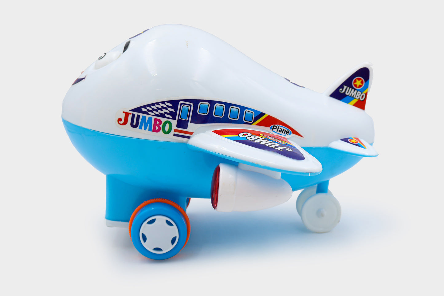 Toybharat Jumbo Plane |Multicolour |Friction Power Toys | Birthday Gift for Boy and Girl Baby