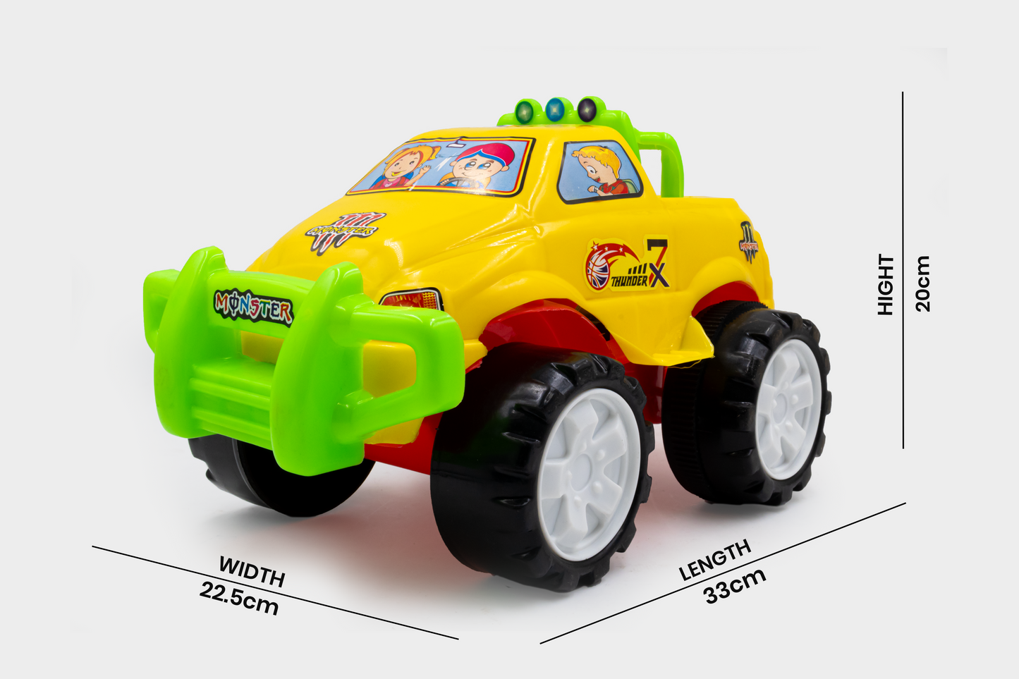 Toybharat Monster Truck |Multicolour |Friction Power Toys| Birthday Gift for Boy and Girl Baby