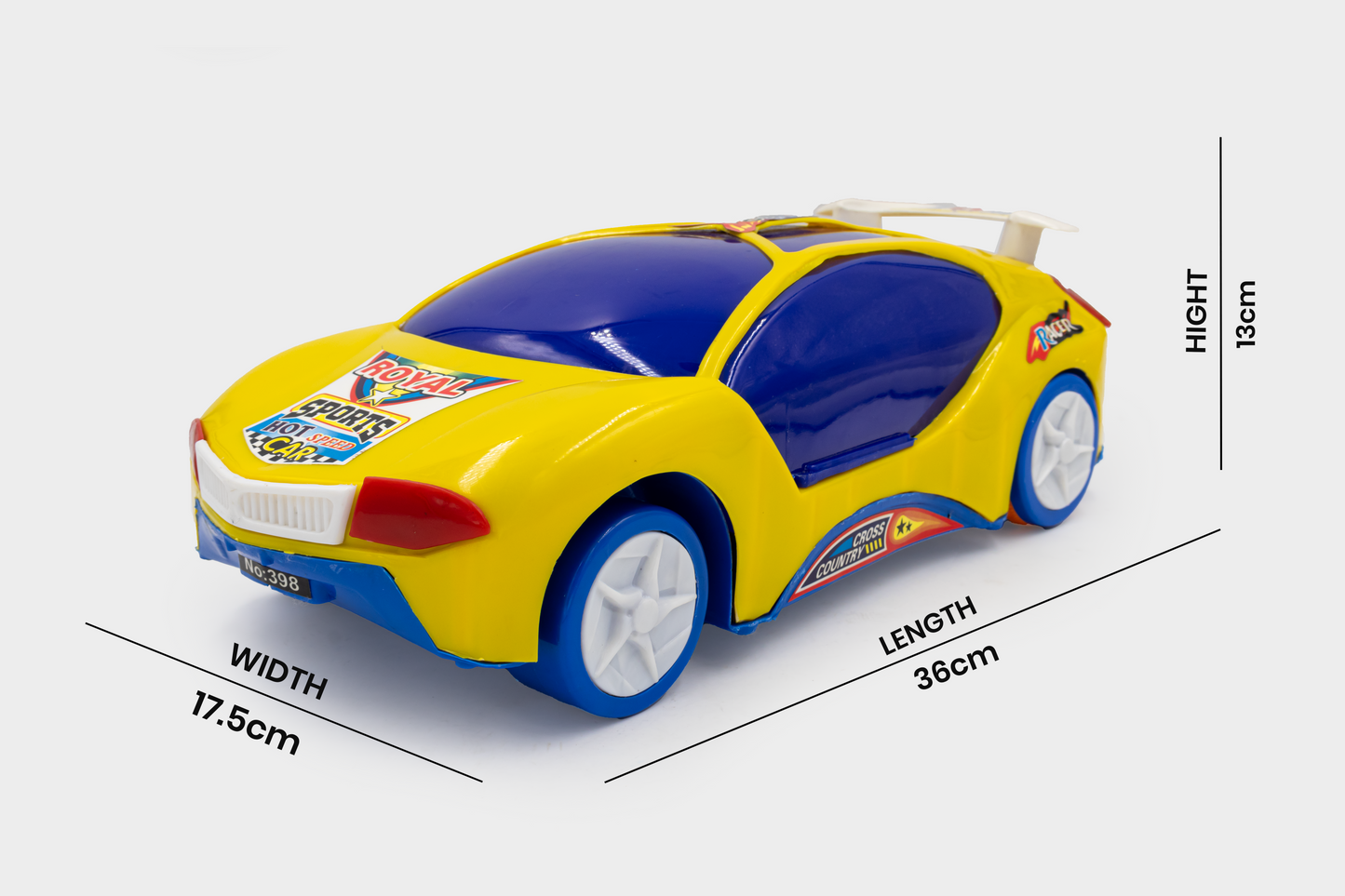 Toybharat Royal Sports Car |Multicolour | Train Car Toy | Birthday Gift for Boy and Girl Baby
