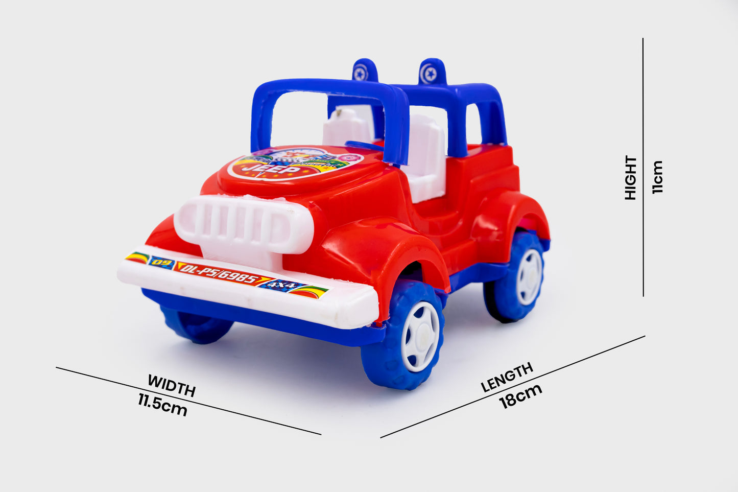 Toybharat Speed Jeep |Multicolour |Friction Power Toys| Birthday Gift for Boy and Girl Baby