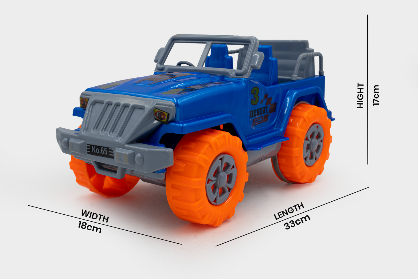 Toybharat Thar Jeep |Multicolour |Friction Power Toys| Birthday Gift for Boy and Girl Baby
