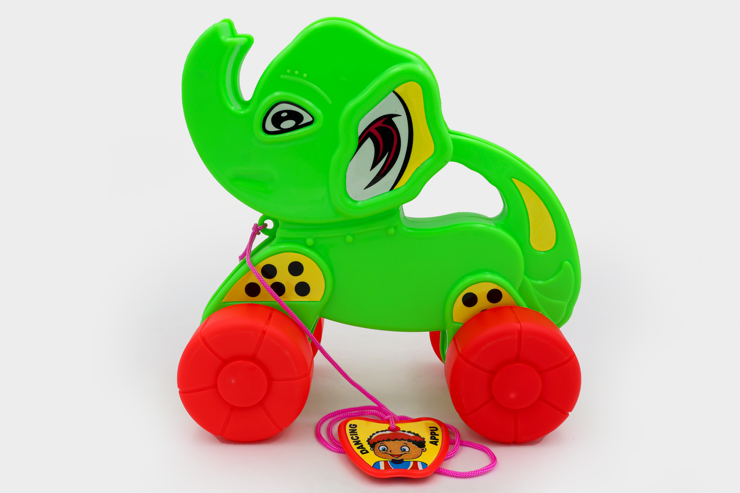 Toybharat Dancing Appu | Multicolour pull-along toy that dances and entertains kids. Fun travel toy perfect for playful learning and movement.
