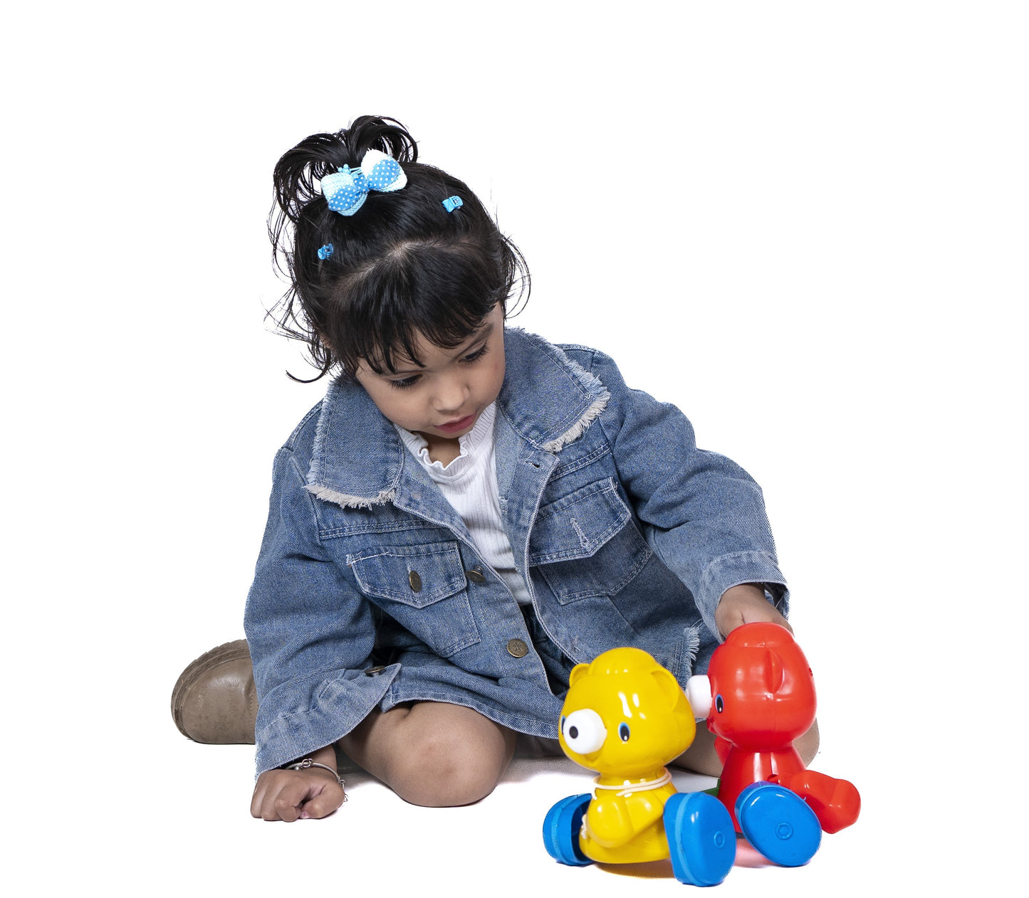 Toybharat My Teddy Brothers |Multicolour | Birthday Gift for Boy and Girl Baby |Pull Along Toy