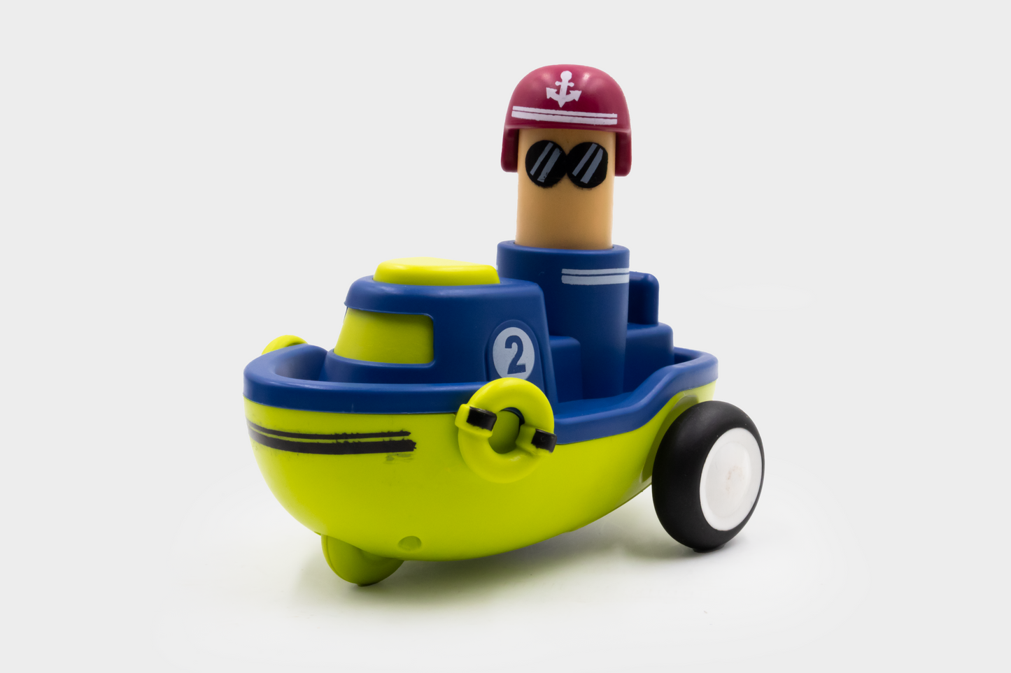 ToyBharat Pressing Go Boat is a Push N Go Toy in bright Multicolour with a Realistic Design. Perfect Birthday Gift for Kids aged 1–6 Years. Safe, Non-Toxic, ideal for Indoor and Outdoor Play fun.