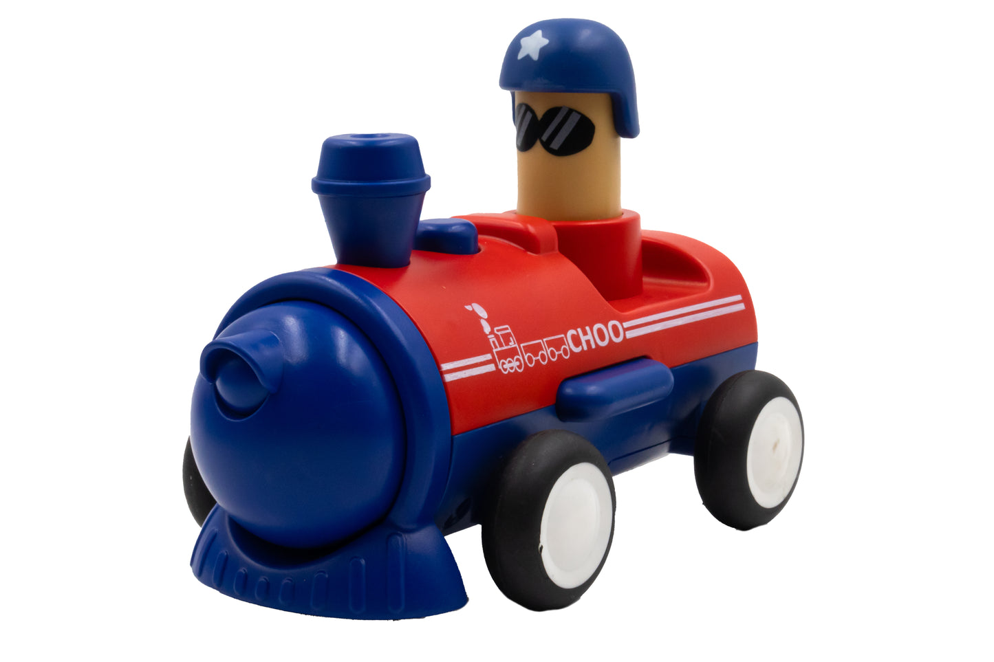 ToyBharat Pressing Go Loco is a colourful Push N Go Travel Toy for kids aged 1–6 years. Safe, Non-Toxic, and Realistic in design—perfect for indoor and outdoor play, gifting, and early learning fun.