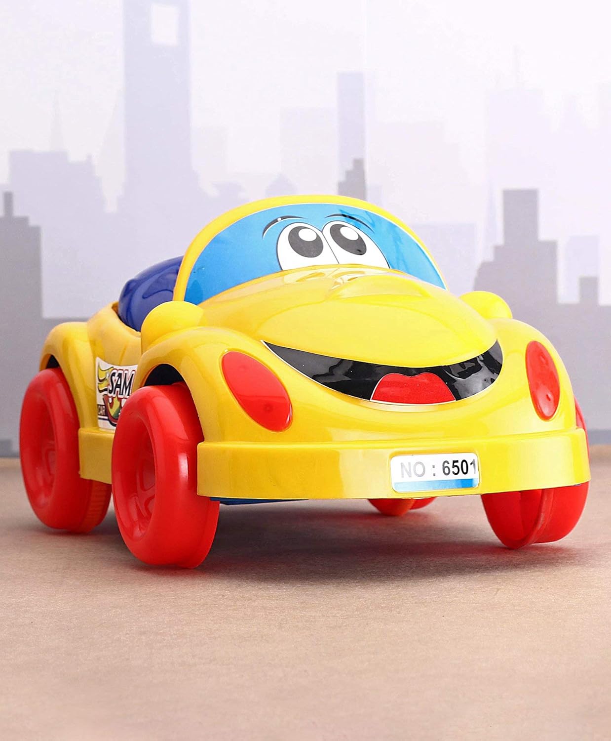 Toybharat Push N Go Sam Car |Multicolour | Push N Go Toys | Birthday Gift for Boy and Girl Baby