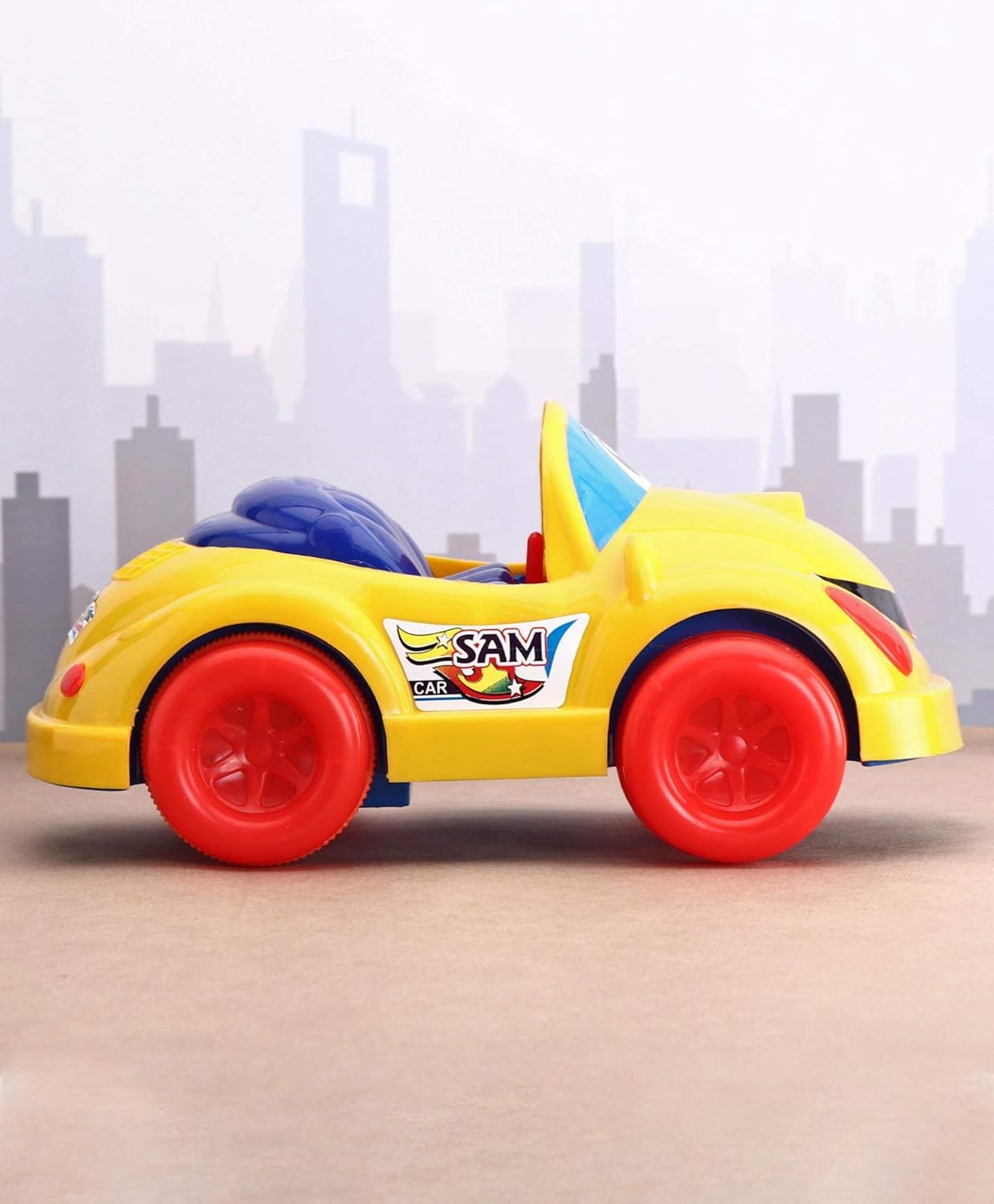 Toybharat Push N Go Sam Car |Multicolour | Push N Go Toys | Birthday Gift for Boy and Girl Baby