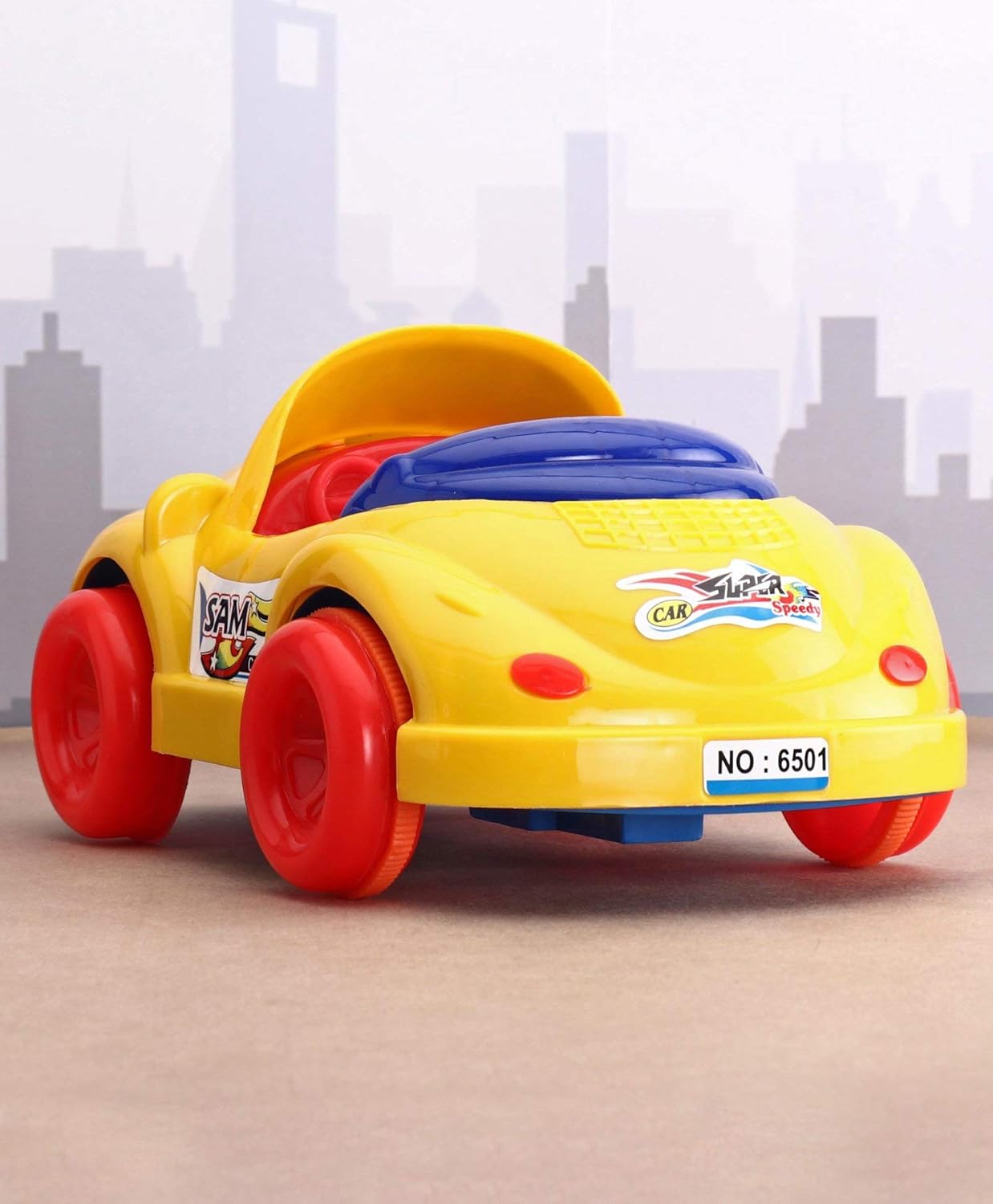 Toybharat Push N Go Sam Car |Multicolour | Push N Go Toys | Birthday Gift for Boy and Girl Baby