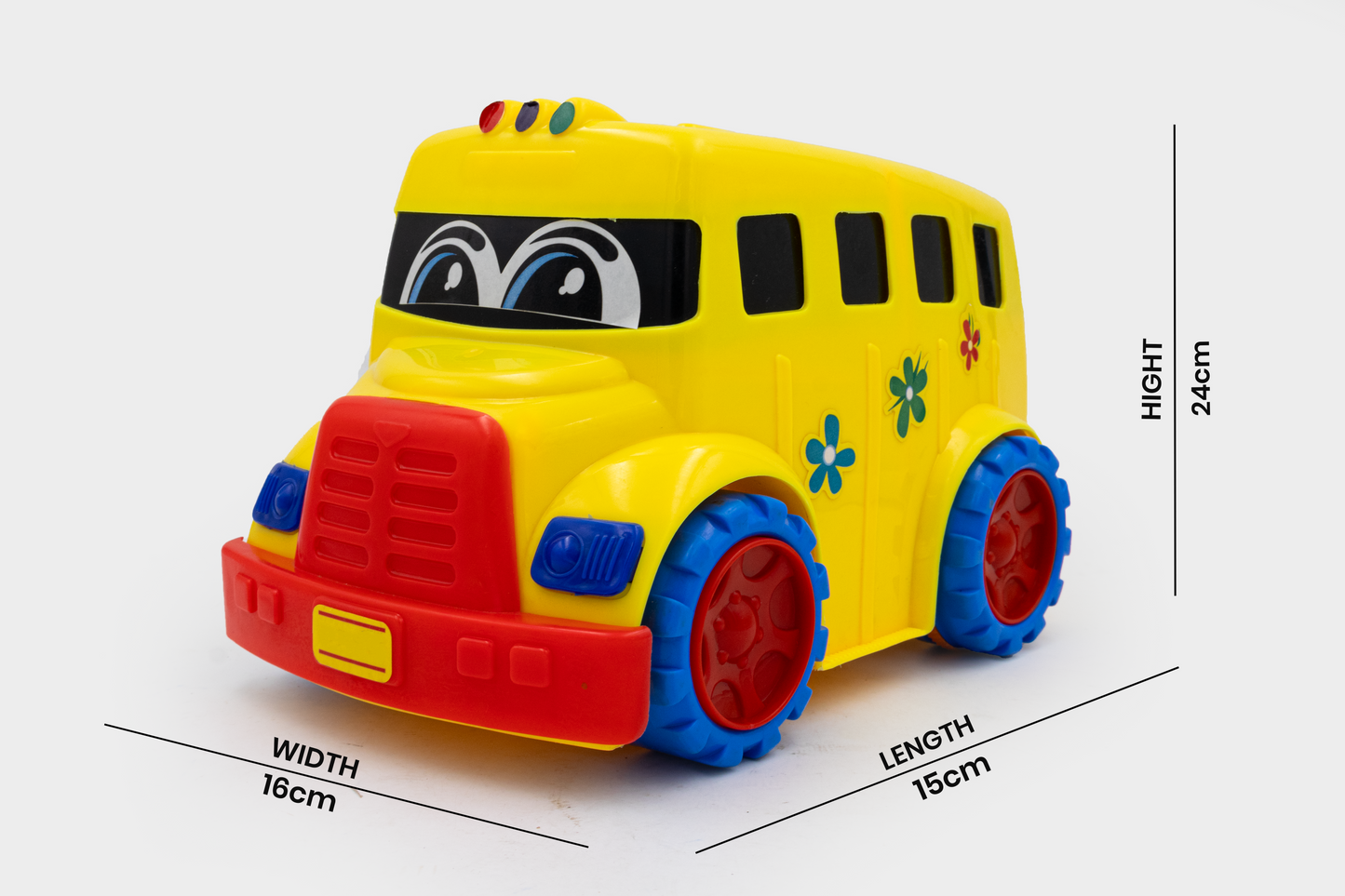 ToyBharat School Bus is a multicolour friction-powered toy designed for kids aged 3 to 6 years. Safe, non-toxic, and durable, it’s perfect for indoor play and makes an ideal birthday gift for boys and girls.
