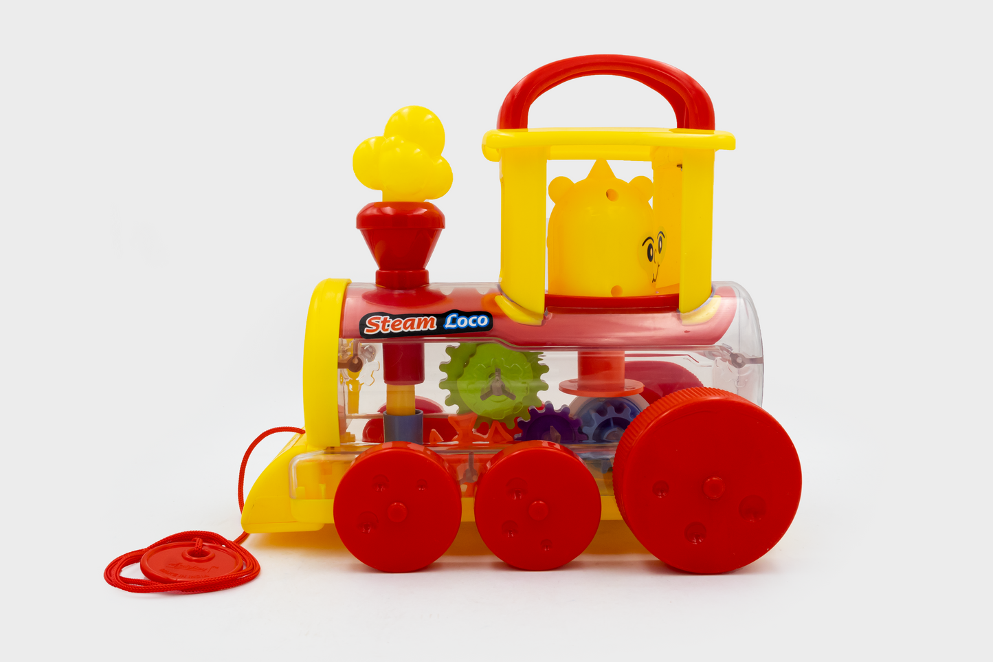 Toybharat Steam Loco |Multicolour | Car Toys | Birthday Gift for Boy and Girl Baby |Pull Along Toy