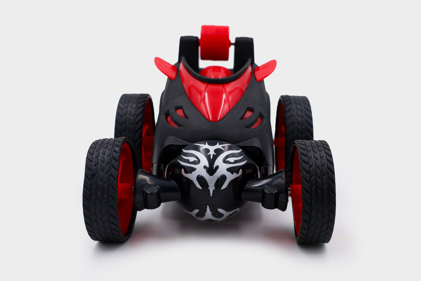ToyBharat RC Stunt Remote Control Car is a multicolour electronic toy that performs flips, spins, and 360° rotations. A safe and exciting toy perfect for indoor and outdoor play and an ideal gift for kids.