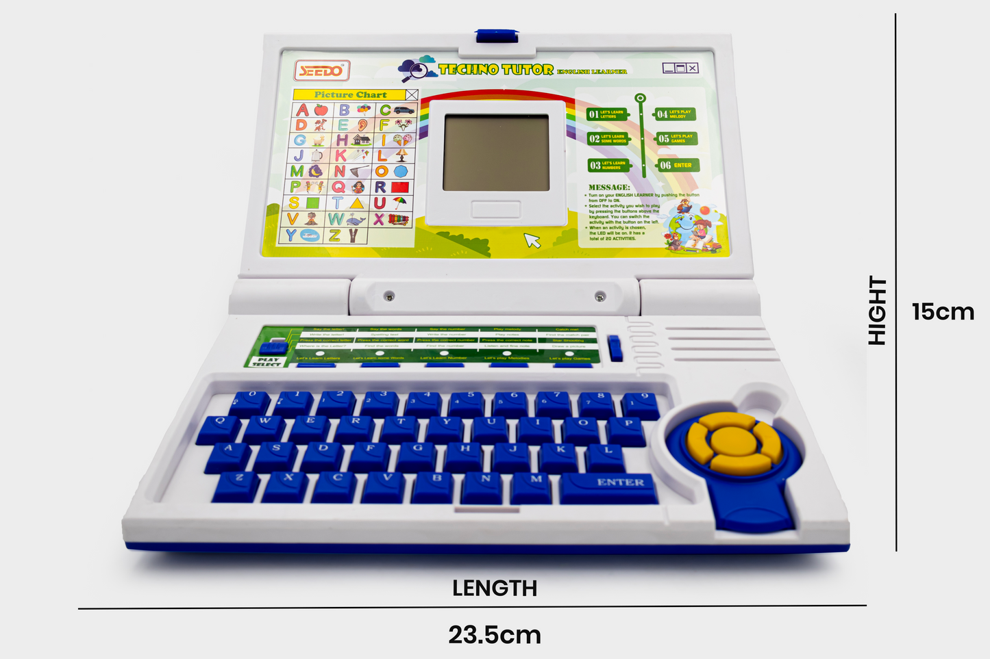 Toybharat Techno Tutor |Multicolour | Learning Toys | Birthday Gift for Boy and Girl Baby | Interactive Toys