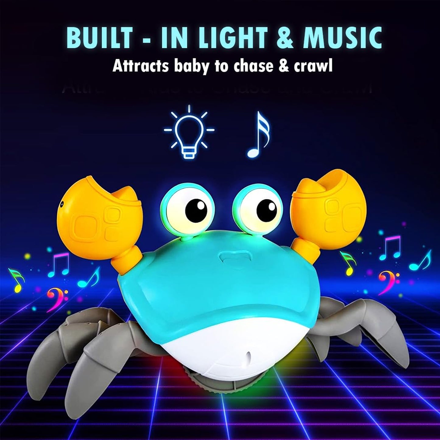 Toybharat Musical dancing and Crawling Crab Toy |Kids |Intractive Toys | Robot Toy