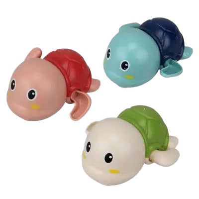 ToyBharat Cute Swimming Turtle Baby Water Turtle Bath Toys for Toddlers | Turtle Toy | 1-3, Floating Wind Up Toys for 1 2 3 4 5 Year Old Boy Girl, New Born Baby Bathtub Water Toys