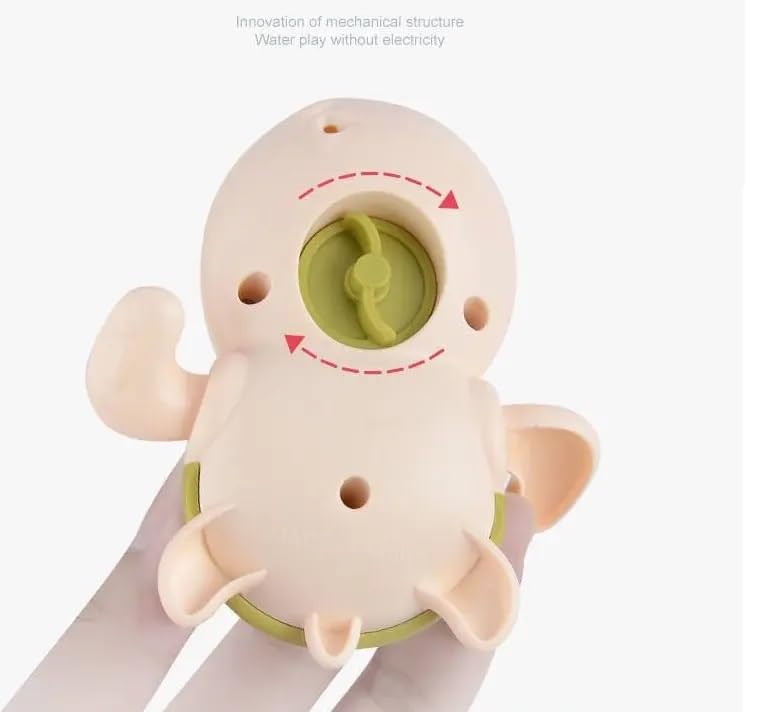ToyBharat Cute Swimming Turtle Baby Water Turtle Bath Toys for Toddlers | Turtle Toy | 1-3, Floating Wind Up Toys for 1 2 3 4 5 Year Old Boy Girl, New Born Baby Bathtub Water Toys