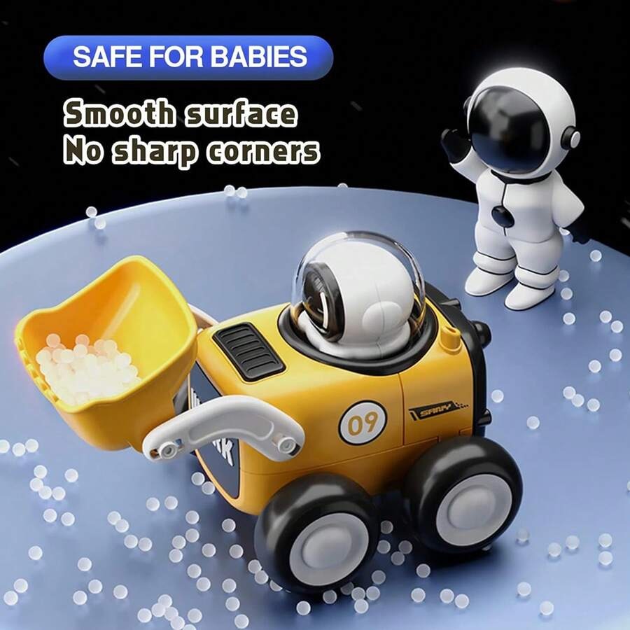 ToyBharat Work Construction Truck is a multicolour push-n-go travel toy. Durable and fun, it keeps kids engaged in creative construction play anywhere.