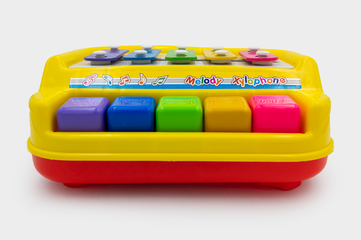 ToyBharat musical Xylophone & piano is a multicolour musical and educational  toy for kids aged 1-6. It promotes music learning, motor skills, and safe indoor-outdoor play with vibrant design and joyful sound.
