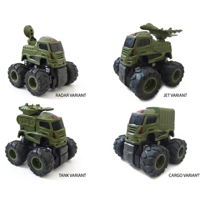ToyBharat Army Power Truck| Friction Power Toy with a Realistic Design. Perfect Gift for Kids aged 1–6 Years. Safe, Non-Toxic, and ideal for exciting indoor and outdoor play adventures.| Pack Of 1 Pcs.|