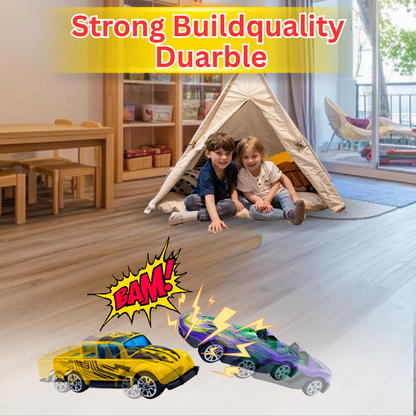 ToyBharat Metal Die Cast Car Set Free Wheel High Speed Unbreakable for Kids - Pack of 5, Small Racing Cars for Exciting Playtime Adventures, Multicolor