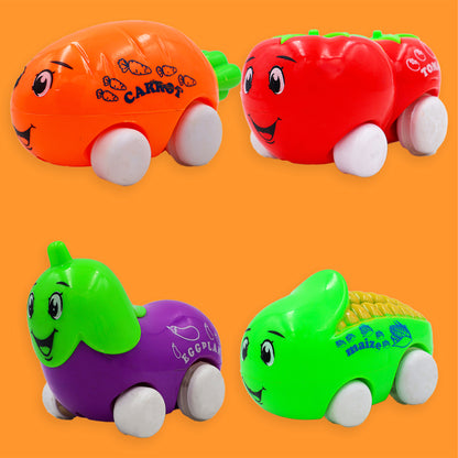 ToyBharat Vegetable Pullback Car 1 Pcs. |Multicolour | Travel Toys | Kids Gift |Intractive Toys
