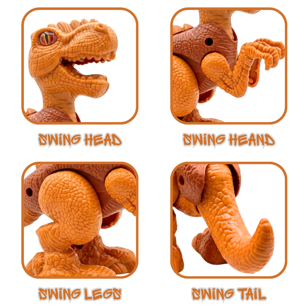 ToyBharat Moving Dinosaur  Toys for Girls Boys | Multicolour | Travel Toys | Birthday Gift for kids | Interactive Toys|