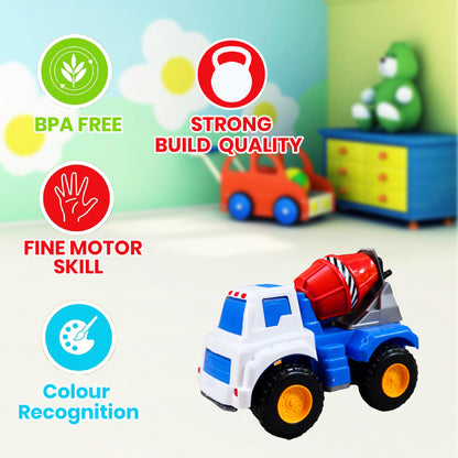 Toybharat Free Wheel Construction 1 pcs| Multicolour | Free Wheel Toys | Birthday Gift for Boy and Girl Baby