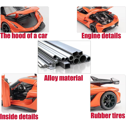ToyBharat Pull Back Door Opening Metal Car 1 Pc is a Multicolour Travel Toy perfect as a Birthday Gift for Boy and Girl Baby. Compact, Realistic, Safe, and Non-Toxic—ideal for travel, learning, and everyday play fun.