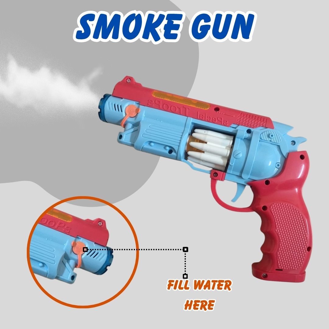 ToyBharat Smoke Gun Toys for Kids| (MultiColor) Smoke Gun|  Smoke Toy Gun for Boys, Girls, Teen, Adults | Birthday Gift - Made in India