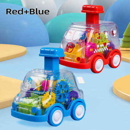 ToyBharat Press n Go Gear Bus Toys  for Kids 1 Pcs .Toys| Doll & Play Set |Set of 1|