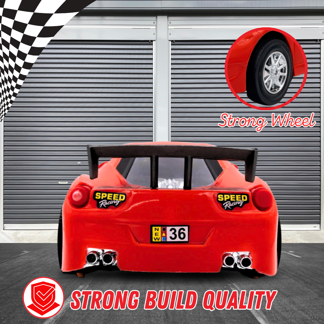 “ToyBharat Model Sport Car offers vibrant colours and friction power for exciting racing fun, making it a perfect gift for kids who love fast toy cars.