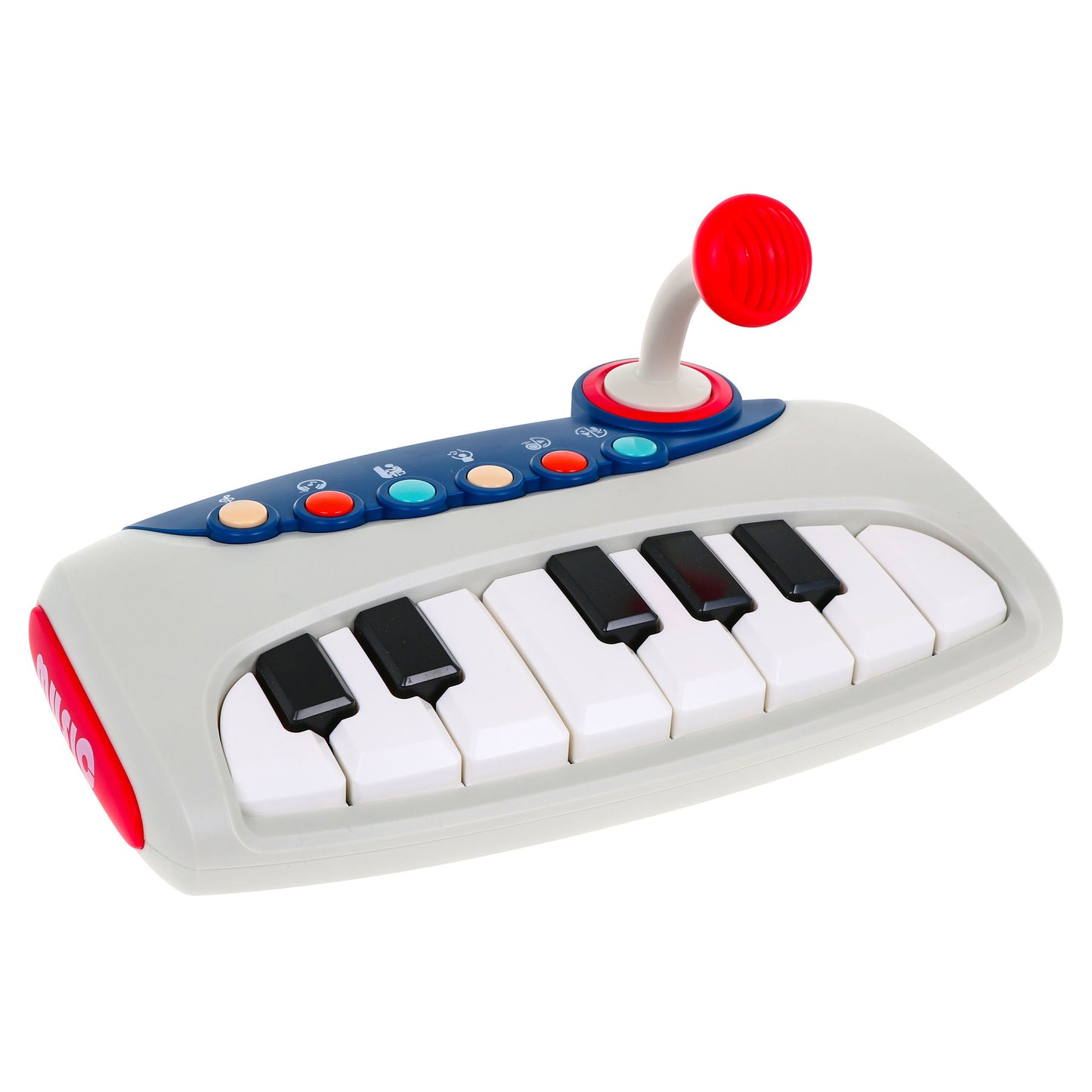 ToyBharat Battery-Operated Musical Piano Keyboard Toy with Microphone, Melodies & Sound Effects – Perfect Early Learning Toy for Toddlers 2+ Years, Supports Music Skills & Fun Play